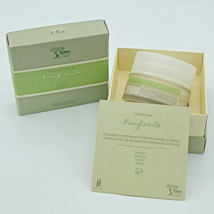 crema purificante viso eden