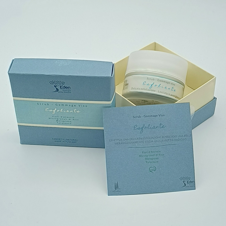 scrub esfoliante viso eden